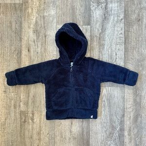 BabyGap Navy Blue Hooded Fleece Sherpa Jacket